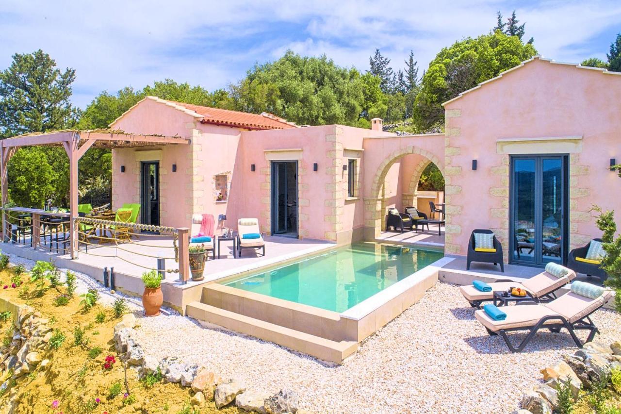 Villa Vardis Heated Pool Vryses Exteriér fotografie