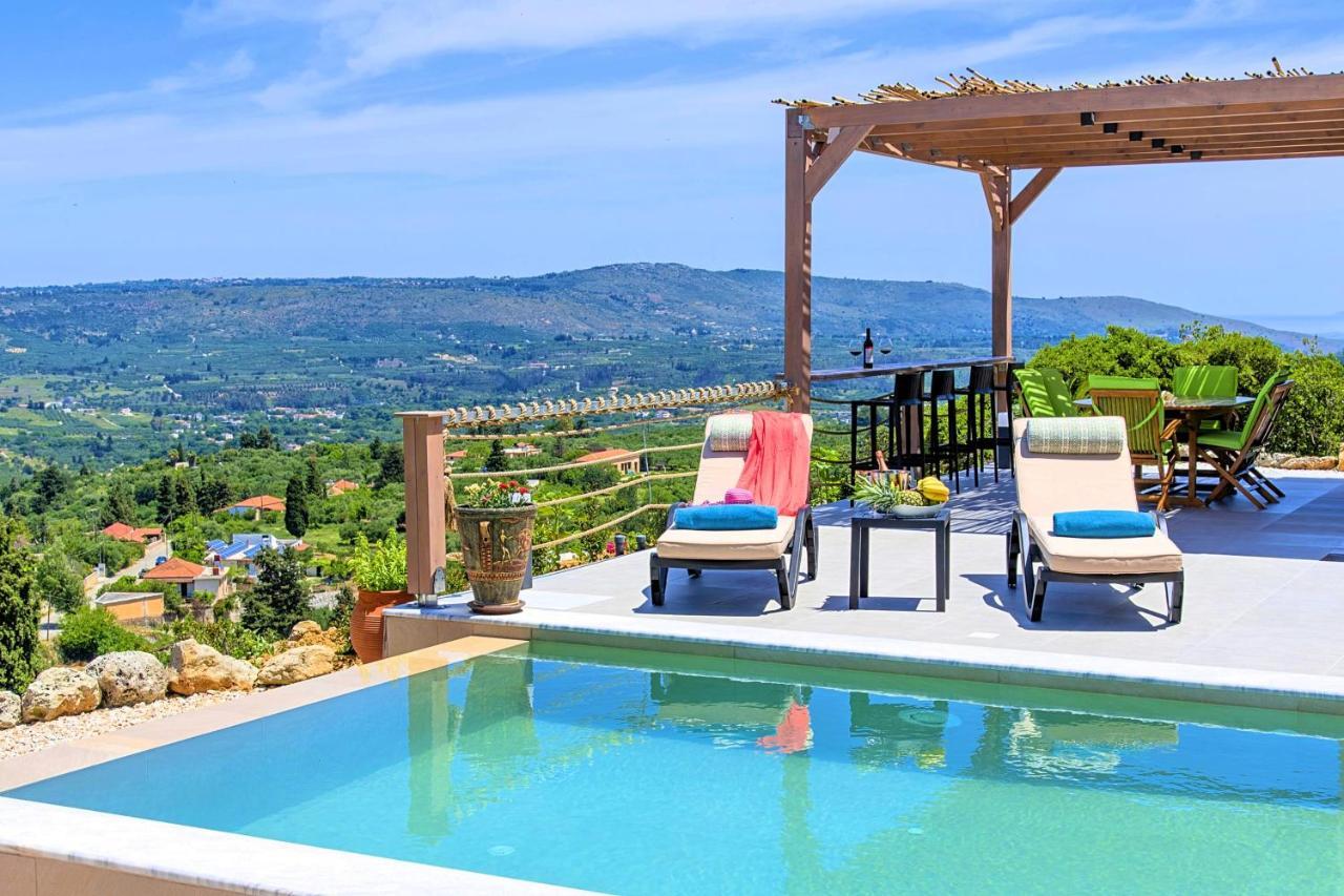 Villa Vardis Heated Pool Vryses Exteriér fotografie