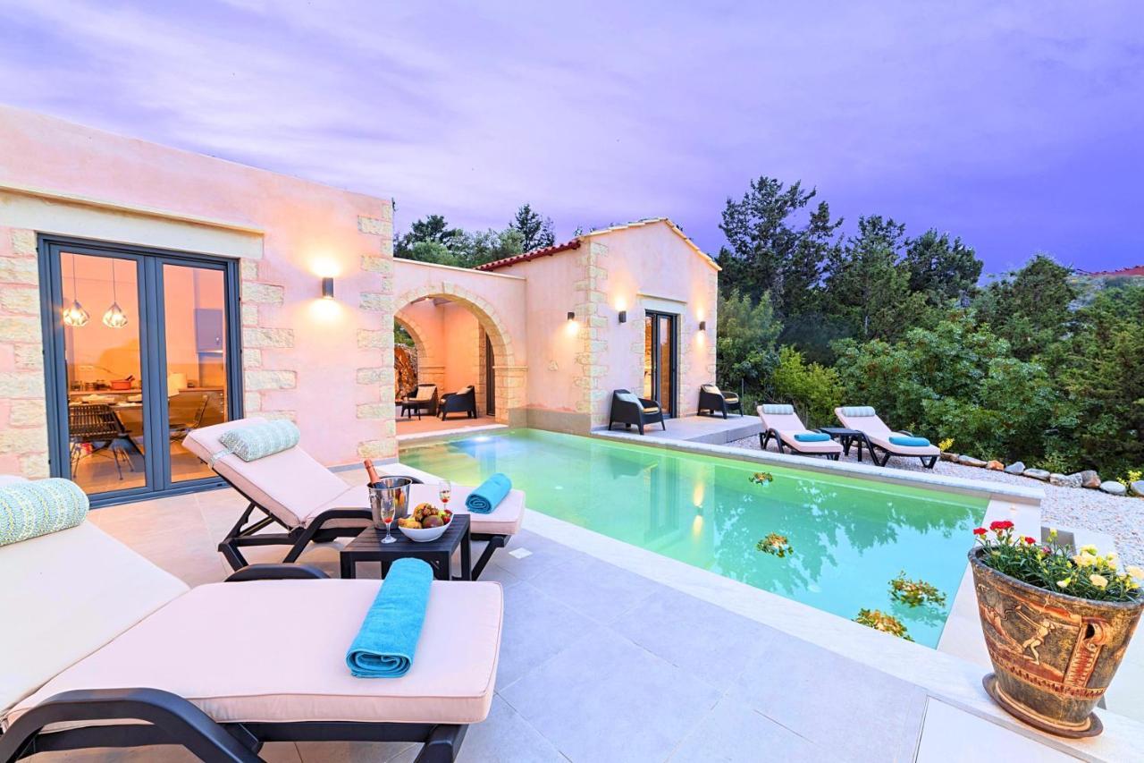 Villa Vardis Heated Pool Vryses Exteriér fotografie